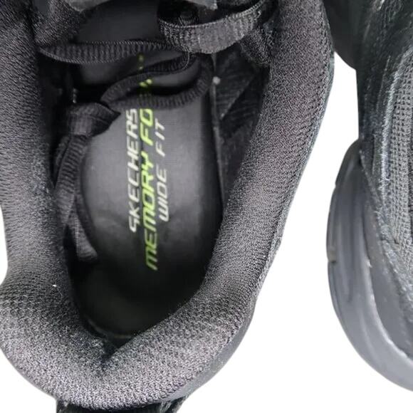 Skechers Shoe Men 8.5 Sport Sneaker Athletic Memory Foam Comfort Active Wide Fit - Picture 9 of 16